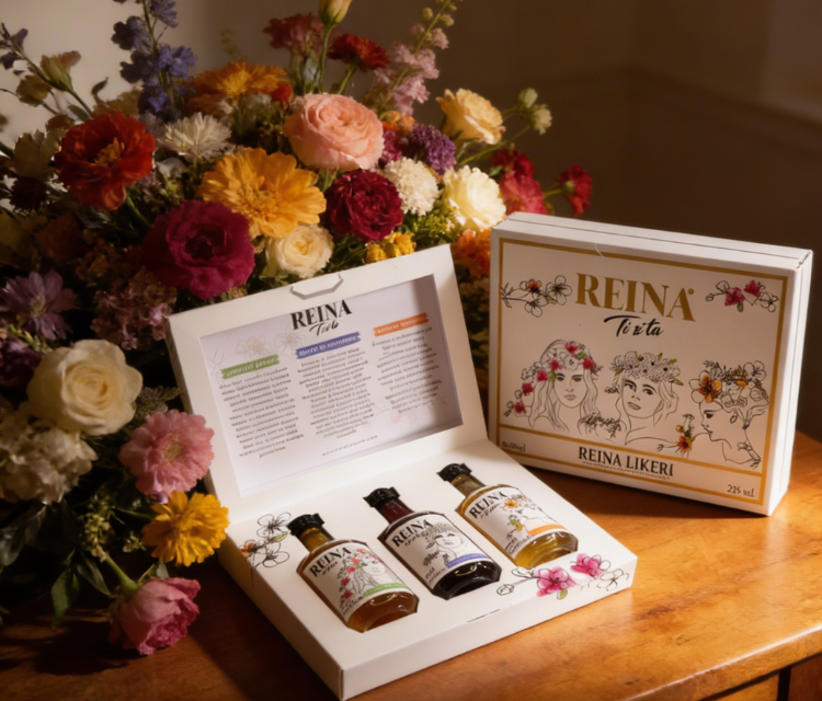 Reina gift pack likeri elegantan poklon za djevojku CVIJECE